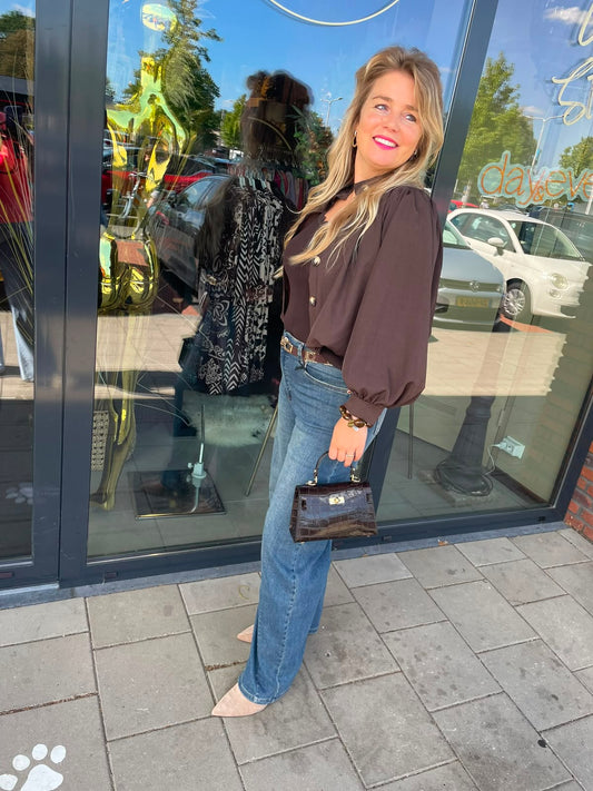 Jasje/blouse Mira bruin