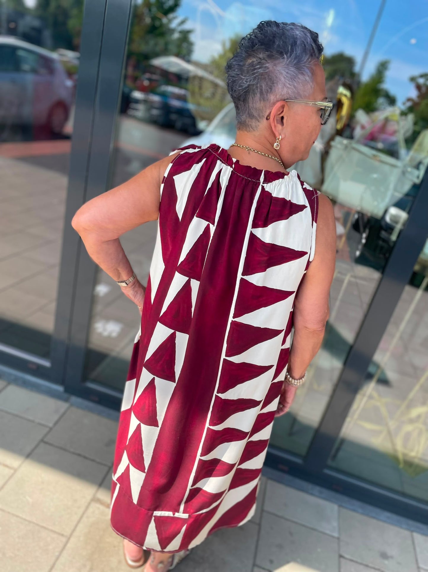 Jurk Veerle bordeaux
