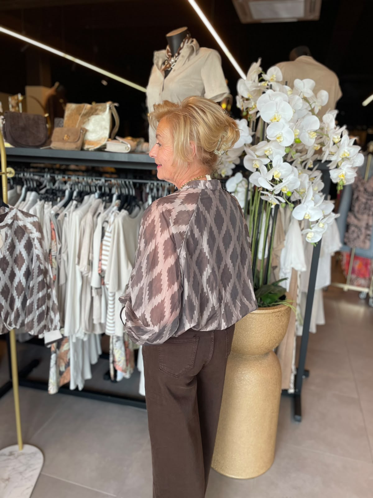Blouse Ems donker