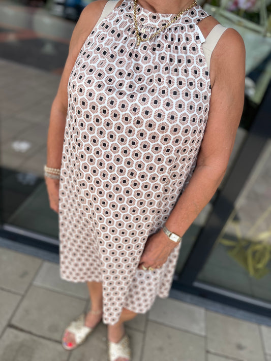 Halterjurk Debbie beige