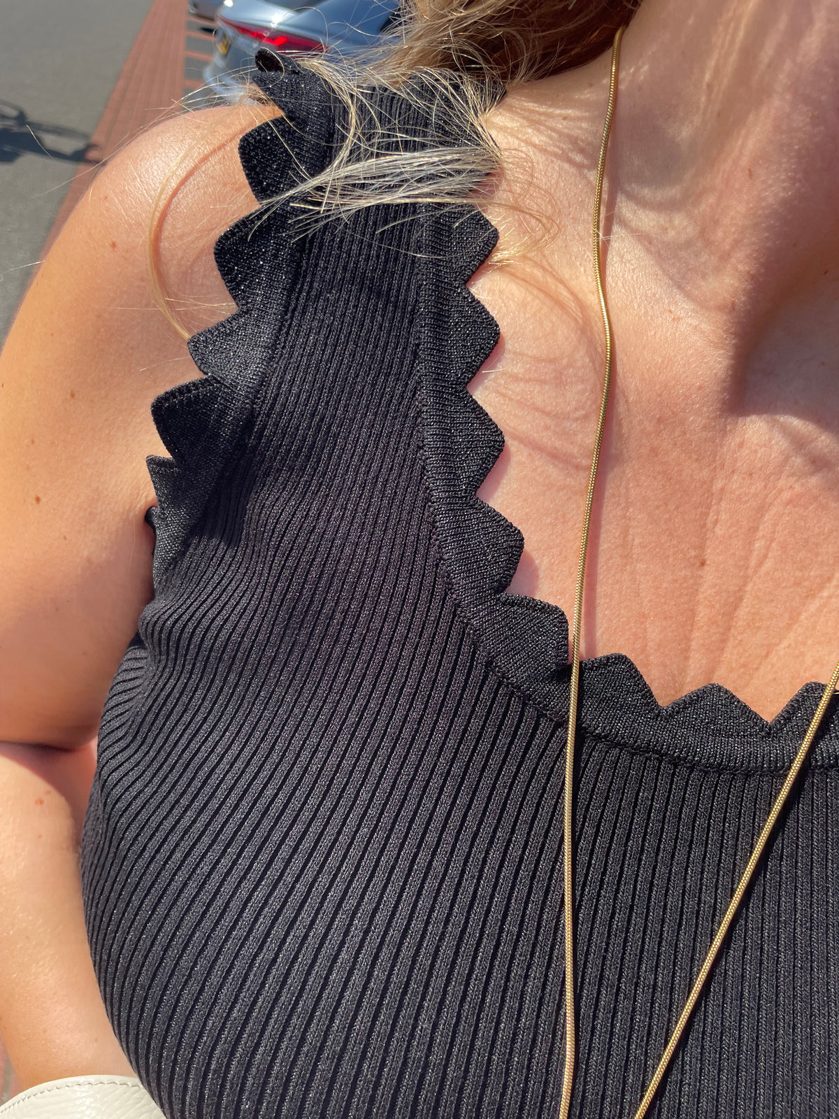 Top Sunny zwart