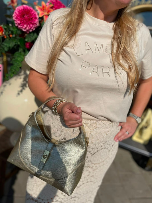 Shirt l'amour paris beige