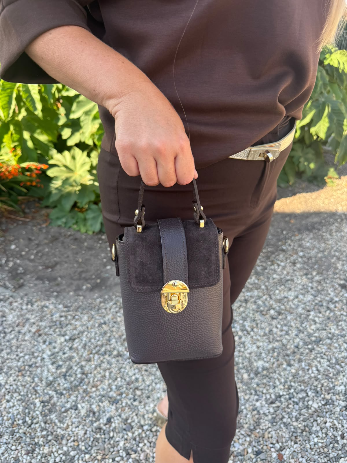 Capri broek bruin