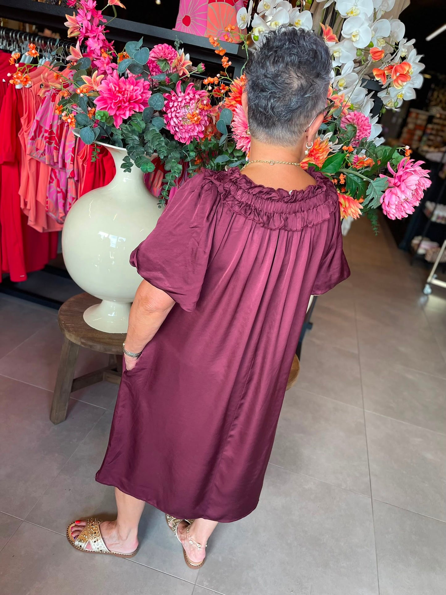 Jurk Mollie bordeaux