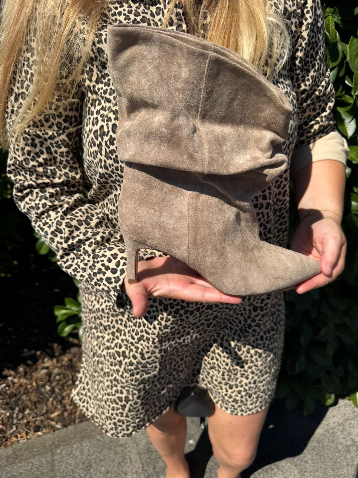 Laars Jaimy suedinelook taupe