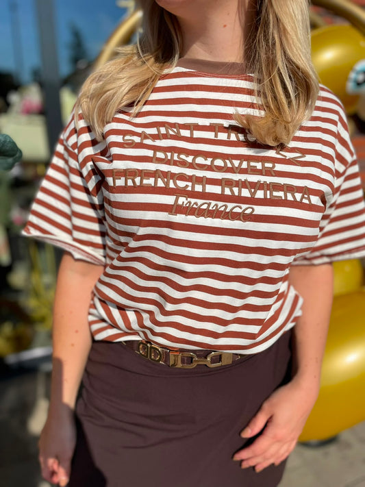 Shirt saint tropez gestreept