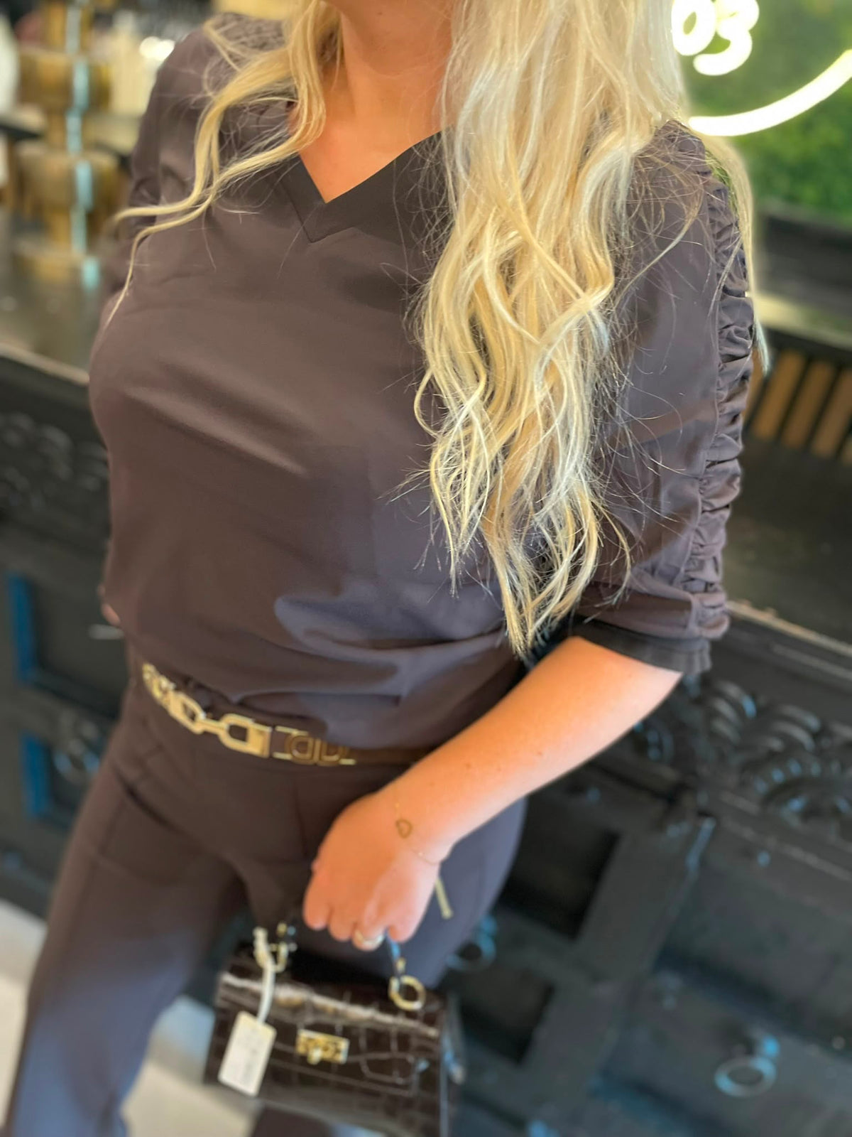 Angelle milan - Shirt donkerbruin 2624
