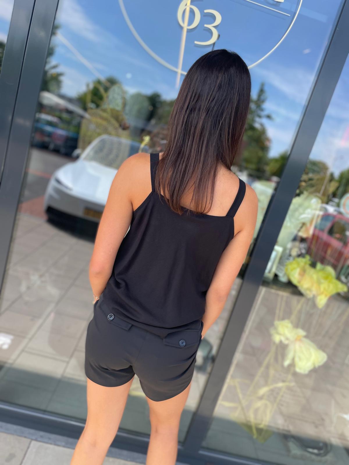 Top Carine zwart