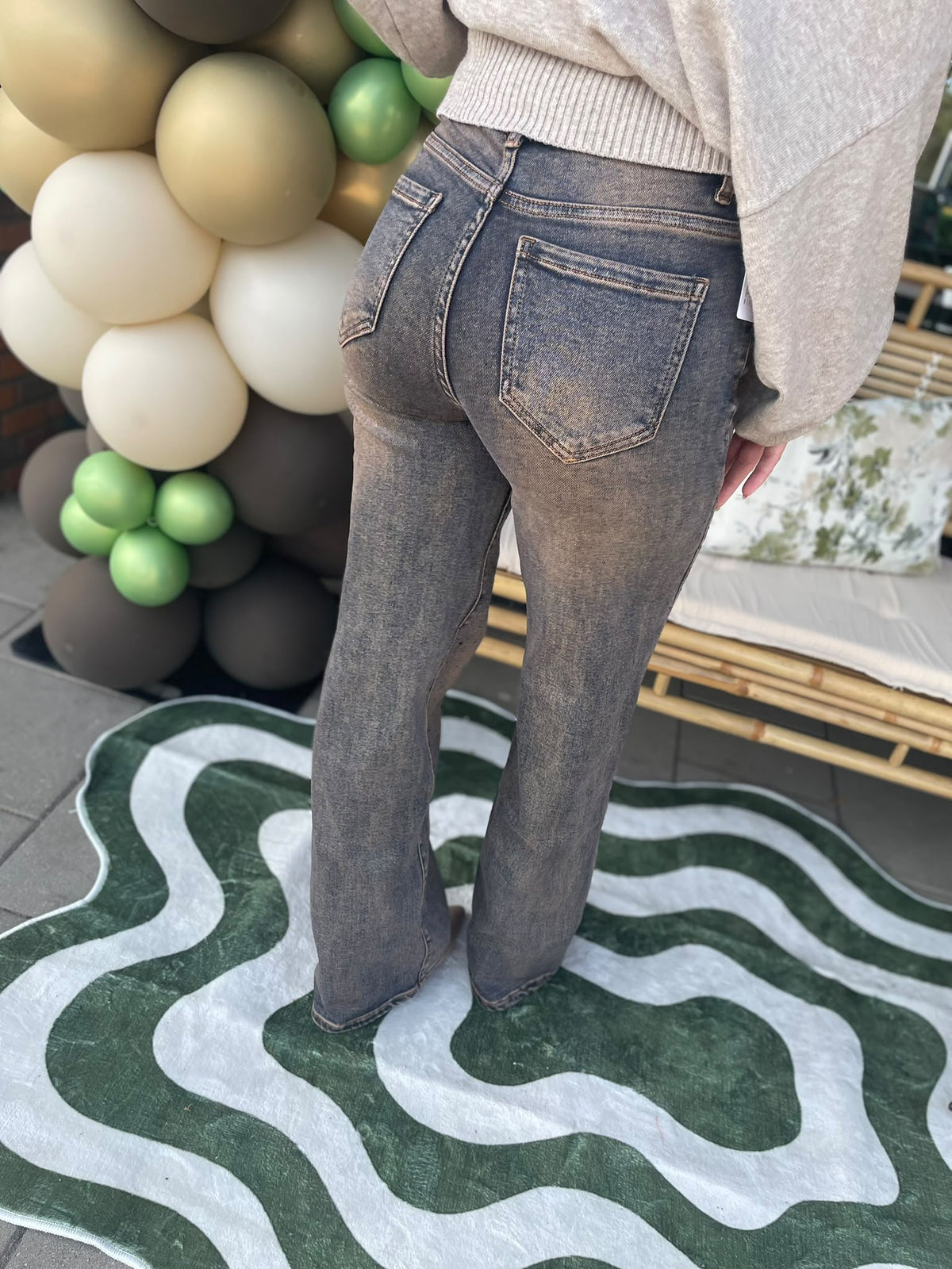 Jeans glitter HM8745-1