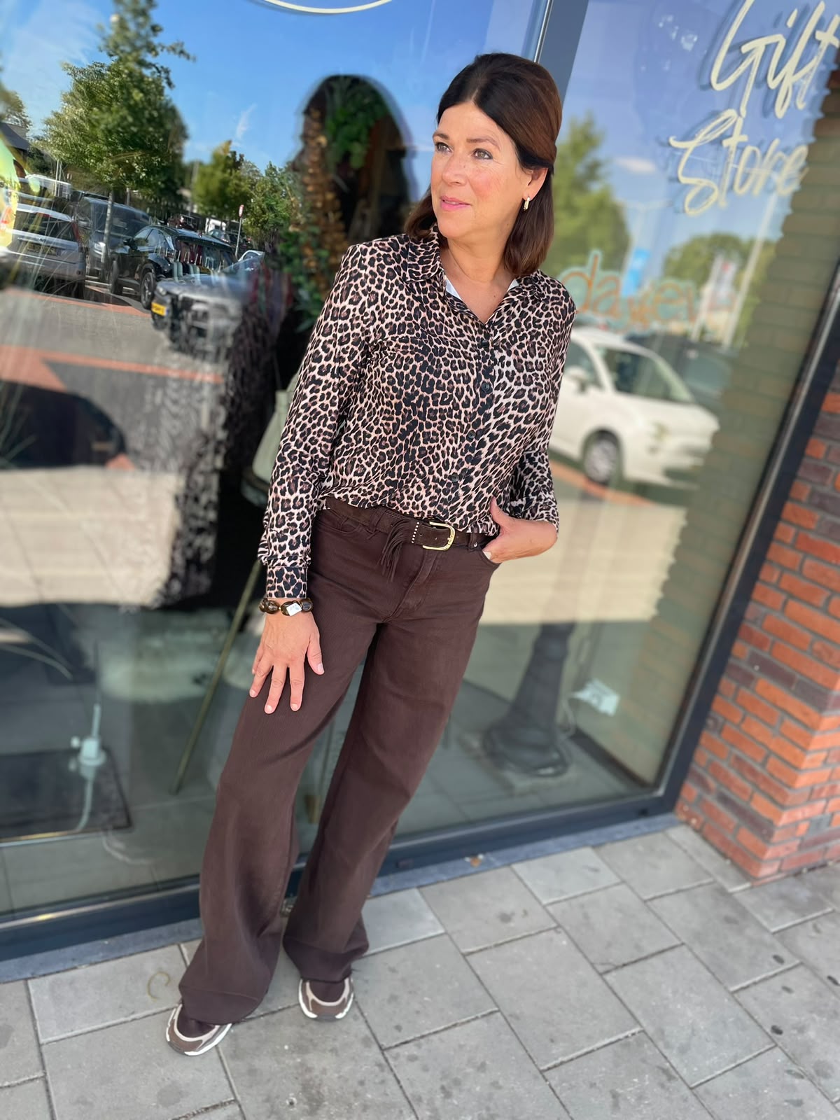 Angelle milan blouse panter