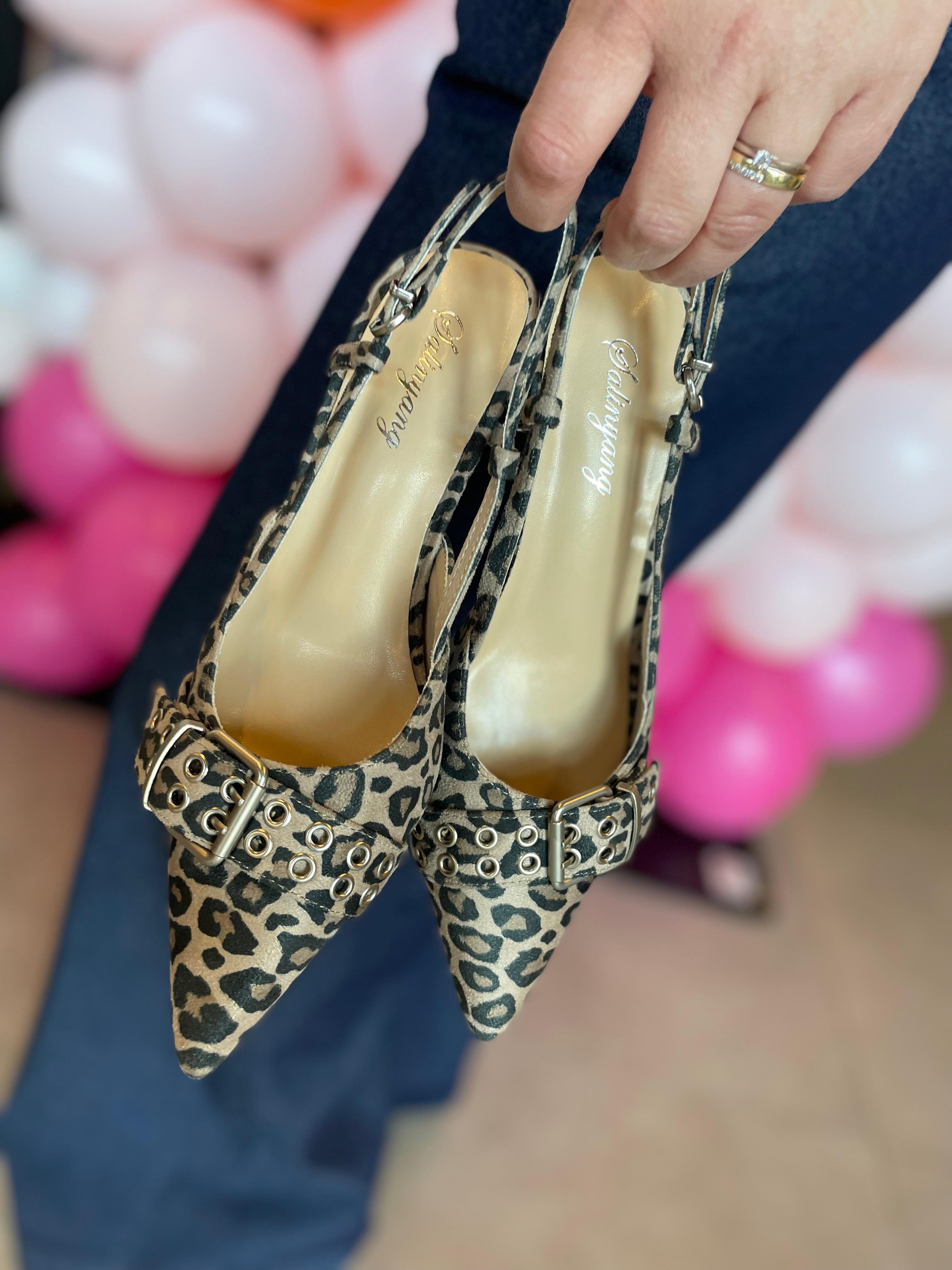 Panter slingback met hak