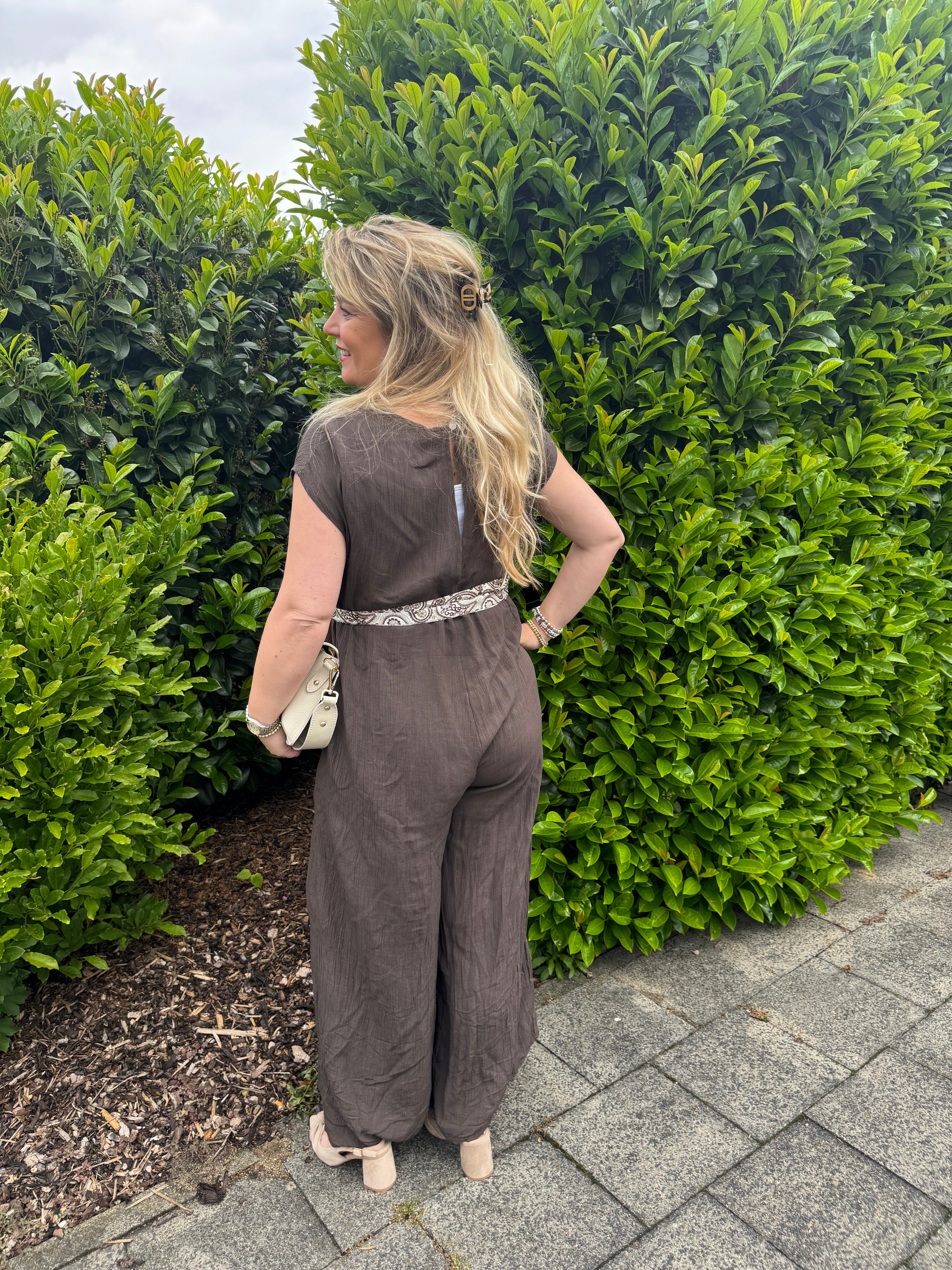 Jumpsuit Adele bruin