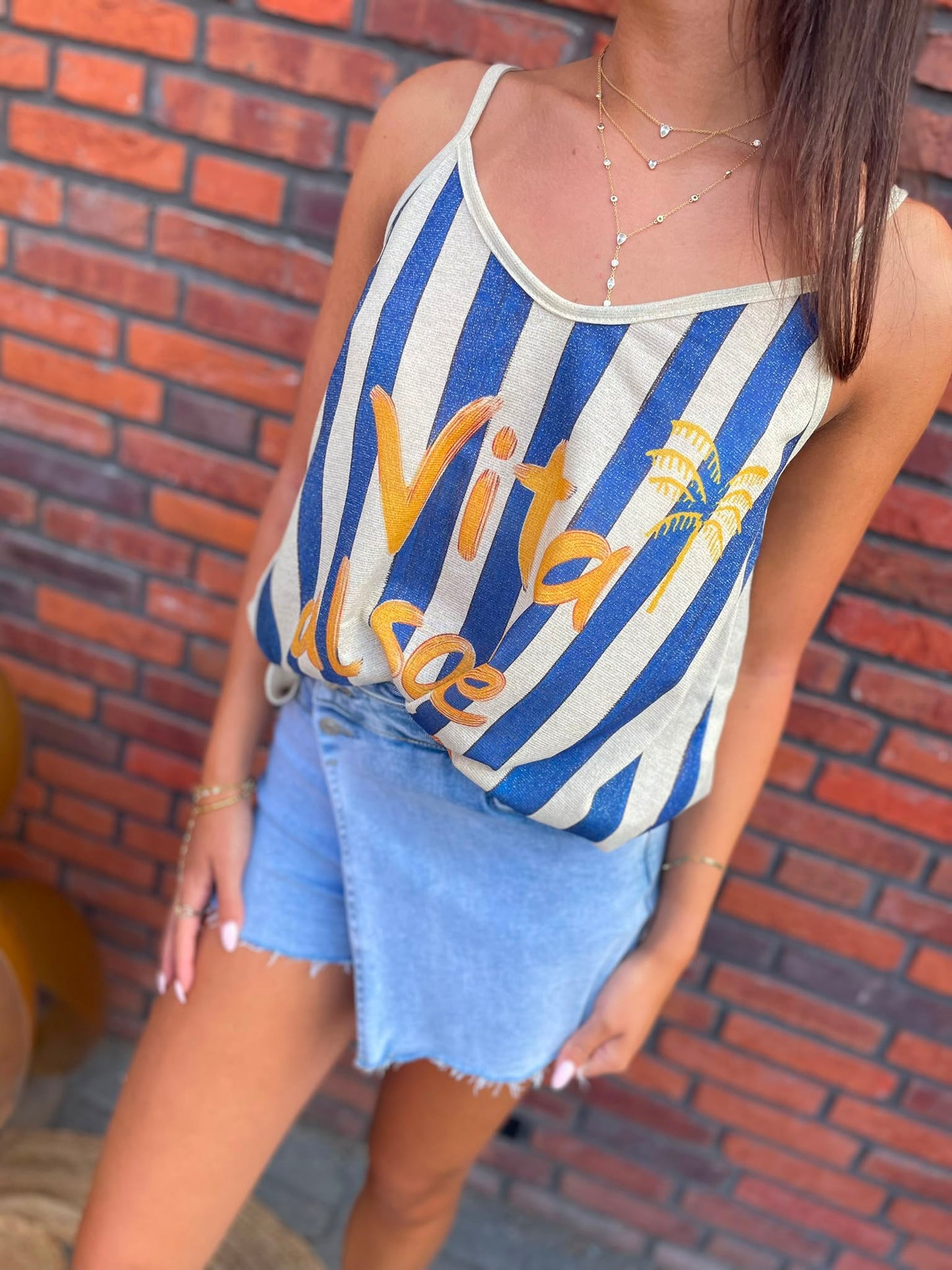 Top Dolce blauw