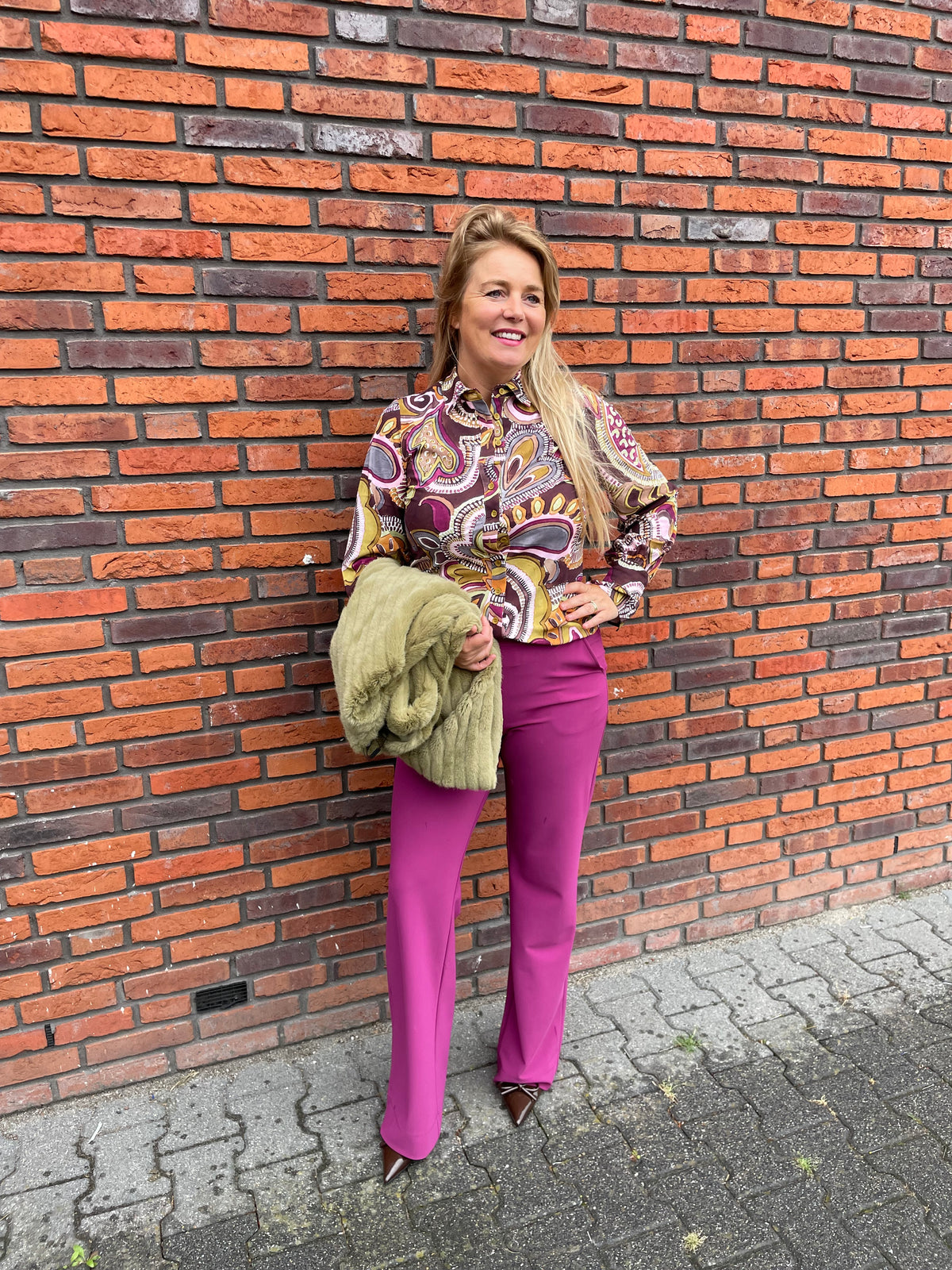 Mi Piace - Travelblouse Big Paisley Print Multicolour