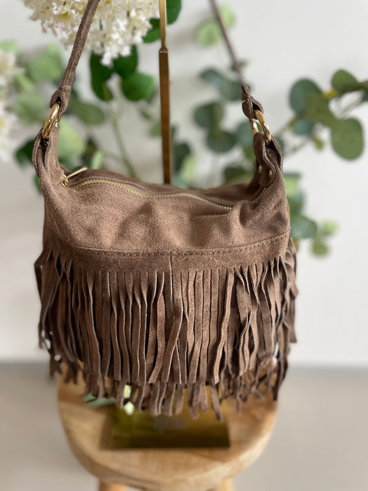 Tas Deluxe Franjels taupe