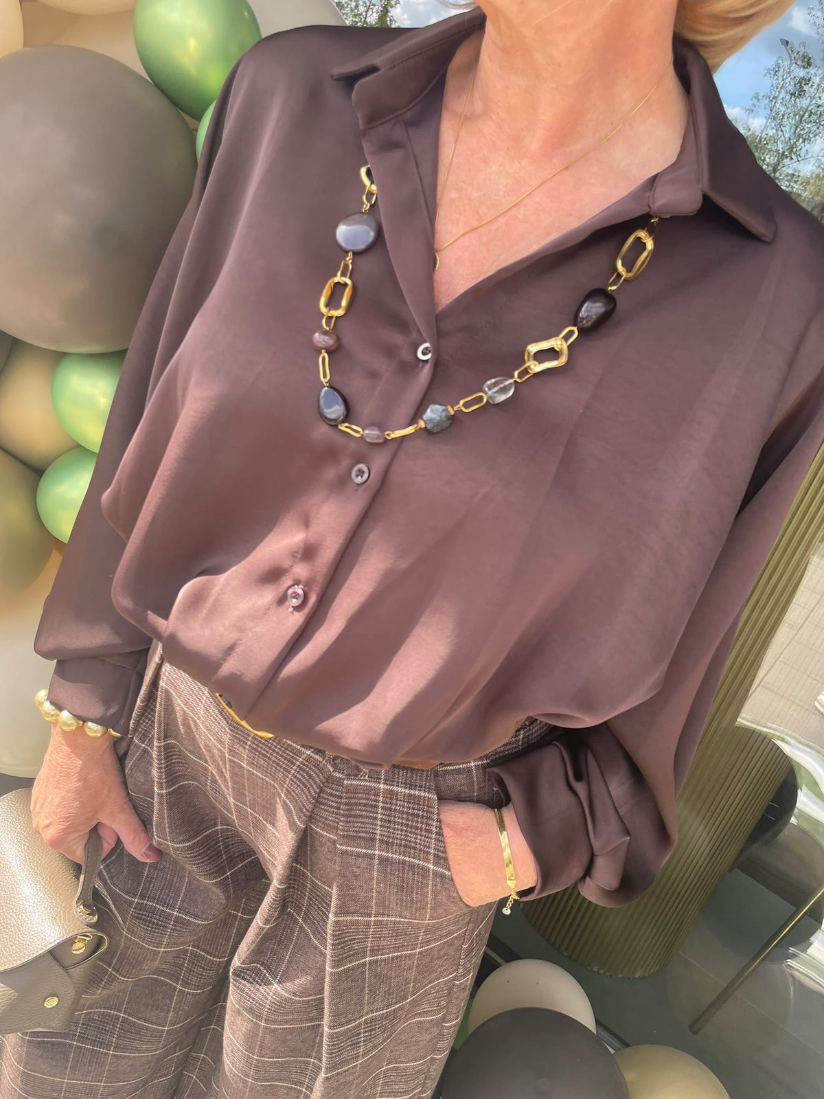 Blouse Floortje bruin