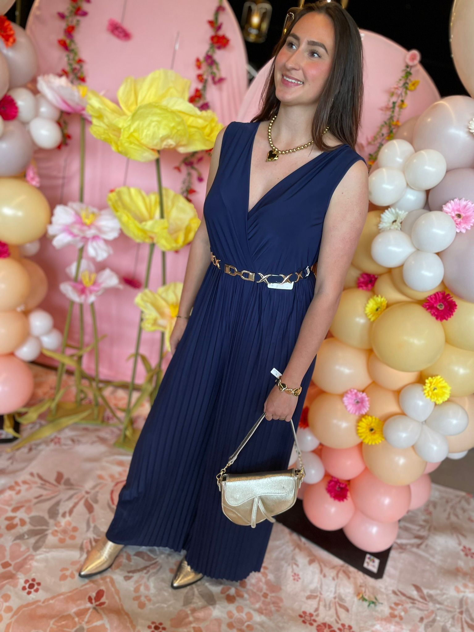 Jumpsuit donkerblauw