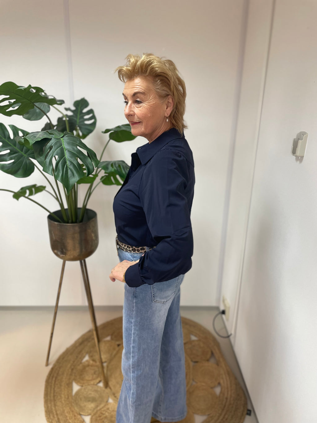 Triple Nine - Blouse donkerblauw BLS 5919