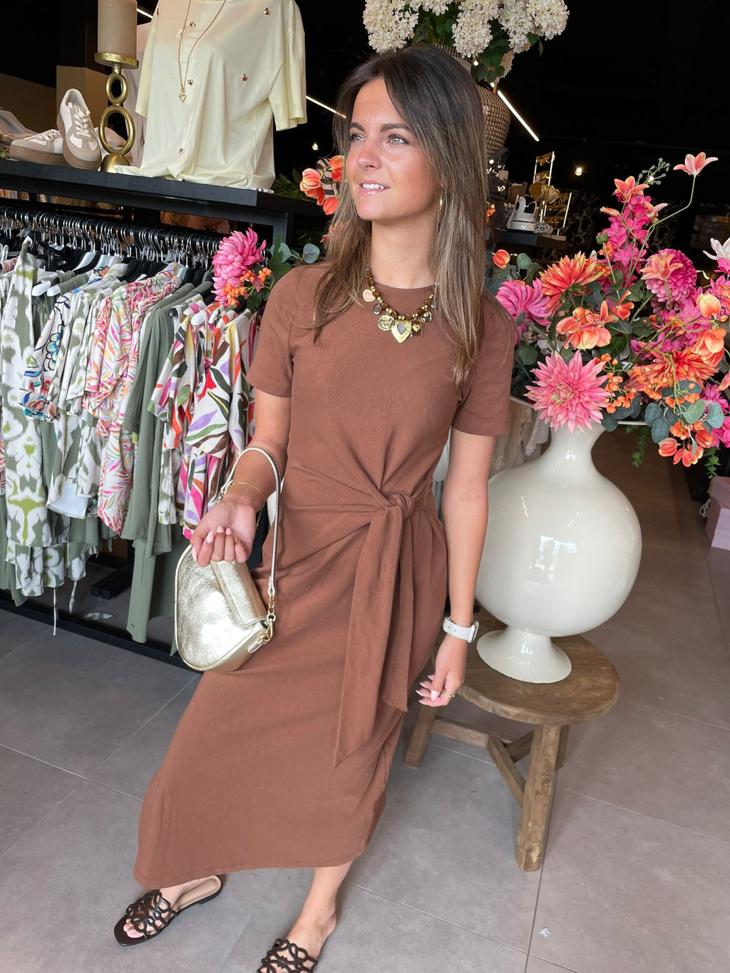 Jurk Lotte bruin