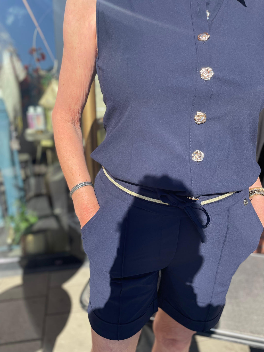 Triple Nine - Travel korte broek donkerblauw SR-2504