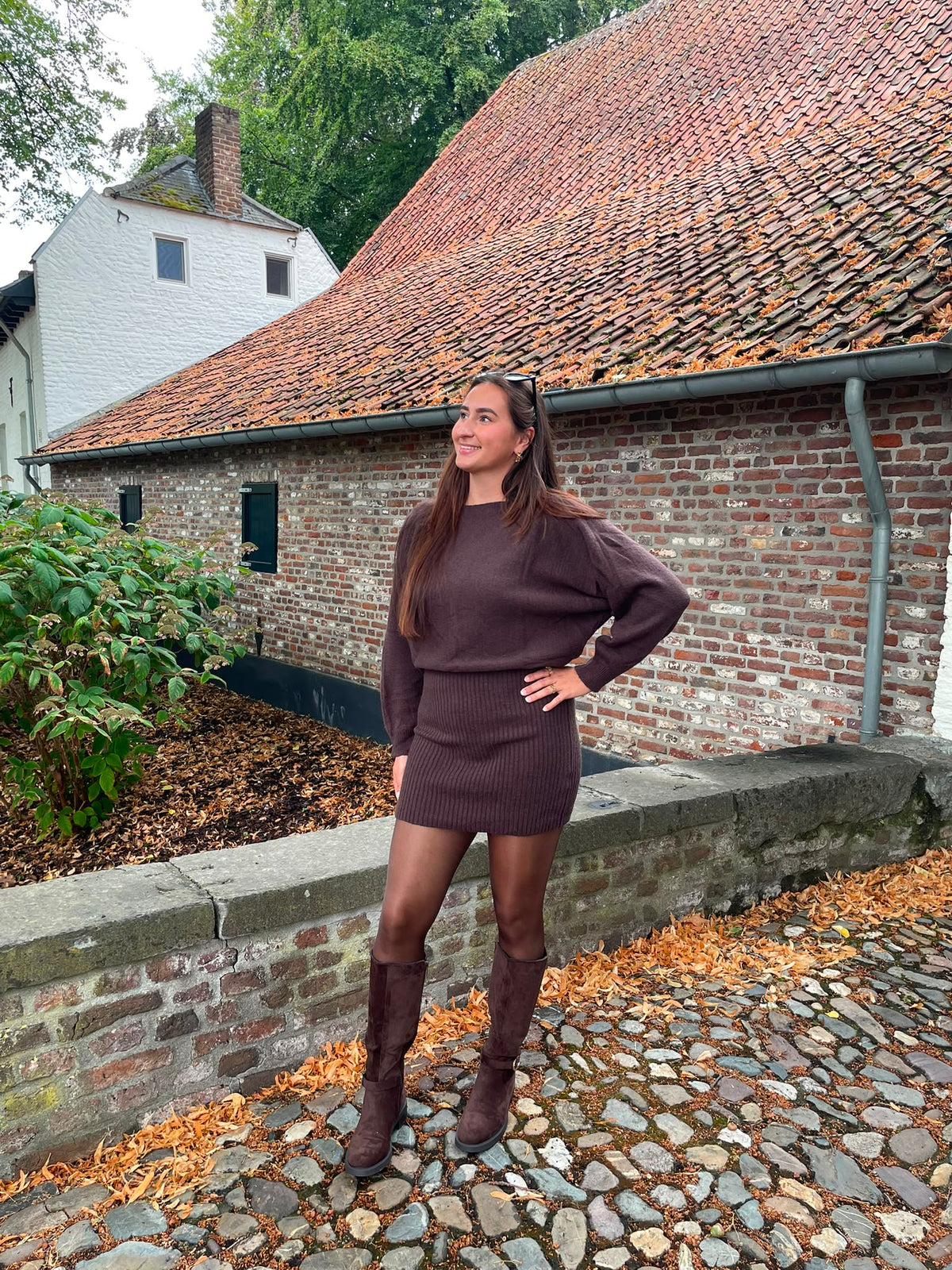 Jurk Maaike bruin