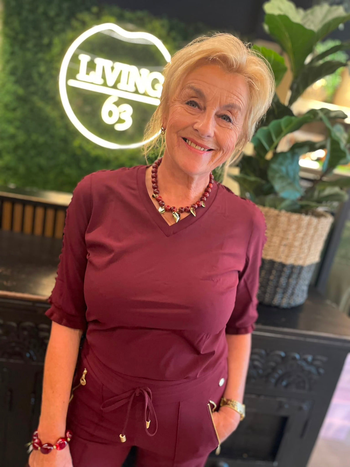 Angelle milan - Shirt bordeaux 2624