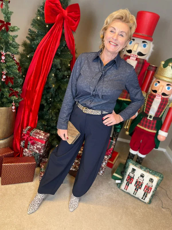 Mi Piace - broek ballon bonded dark blue 202761