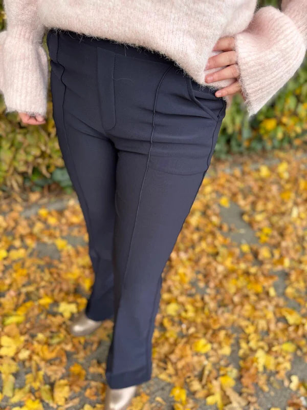 Legging met bies donkerblauw