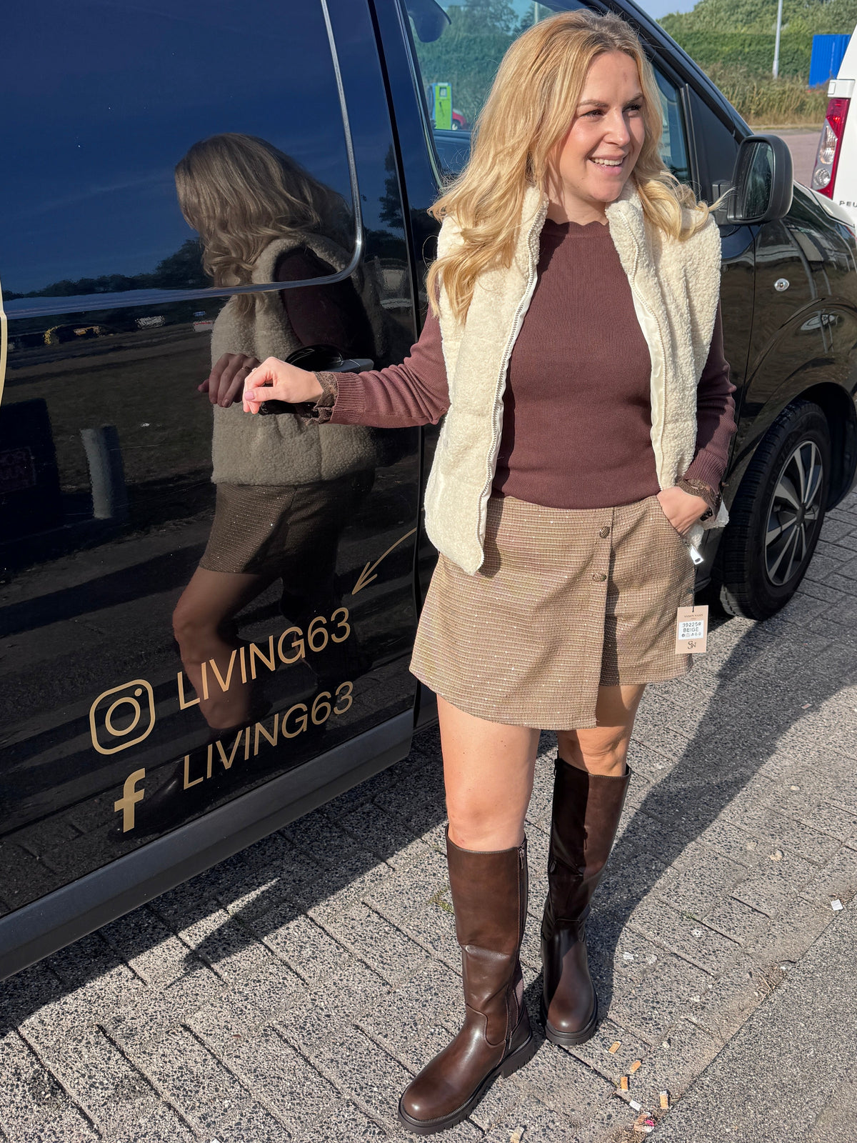 Teddy bodywarmer beige