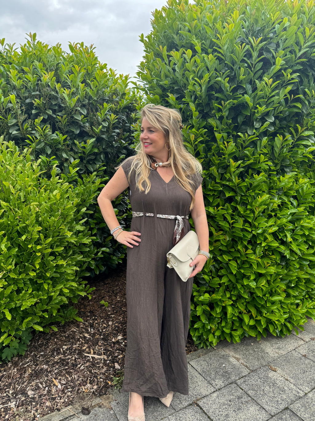 Jumpsuit Adele bruin