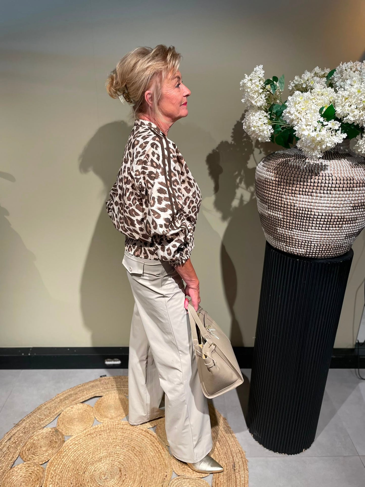 Triple Nine - Broek straight beige BR2701