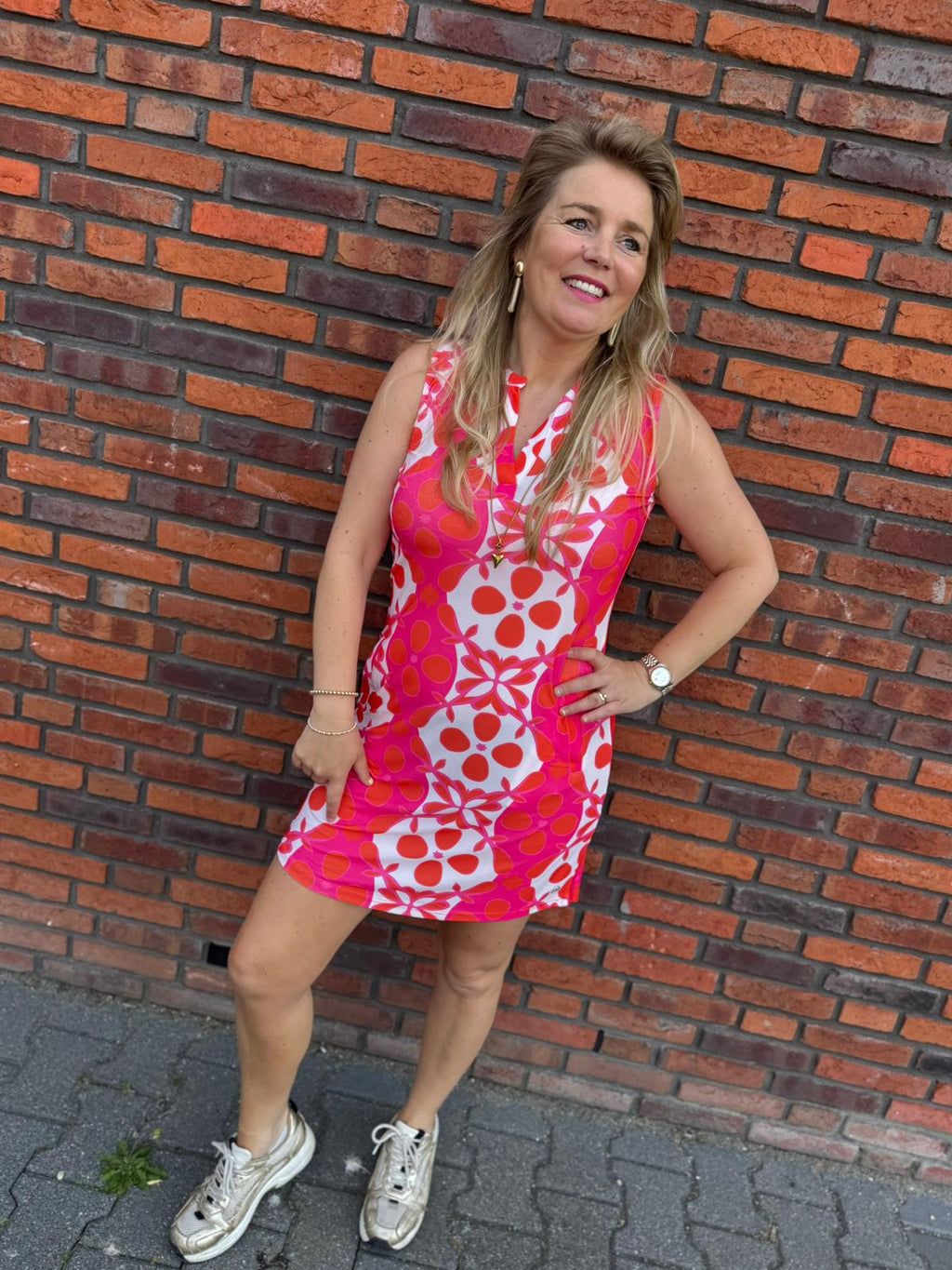 Angelle Milan jurk zonder mouw Gaia