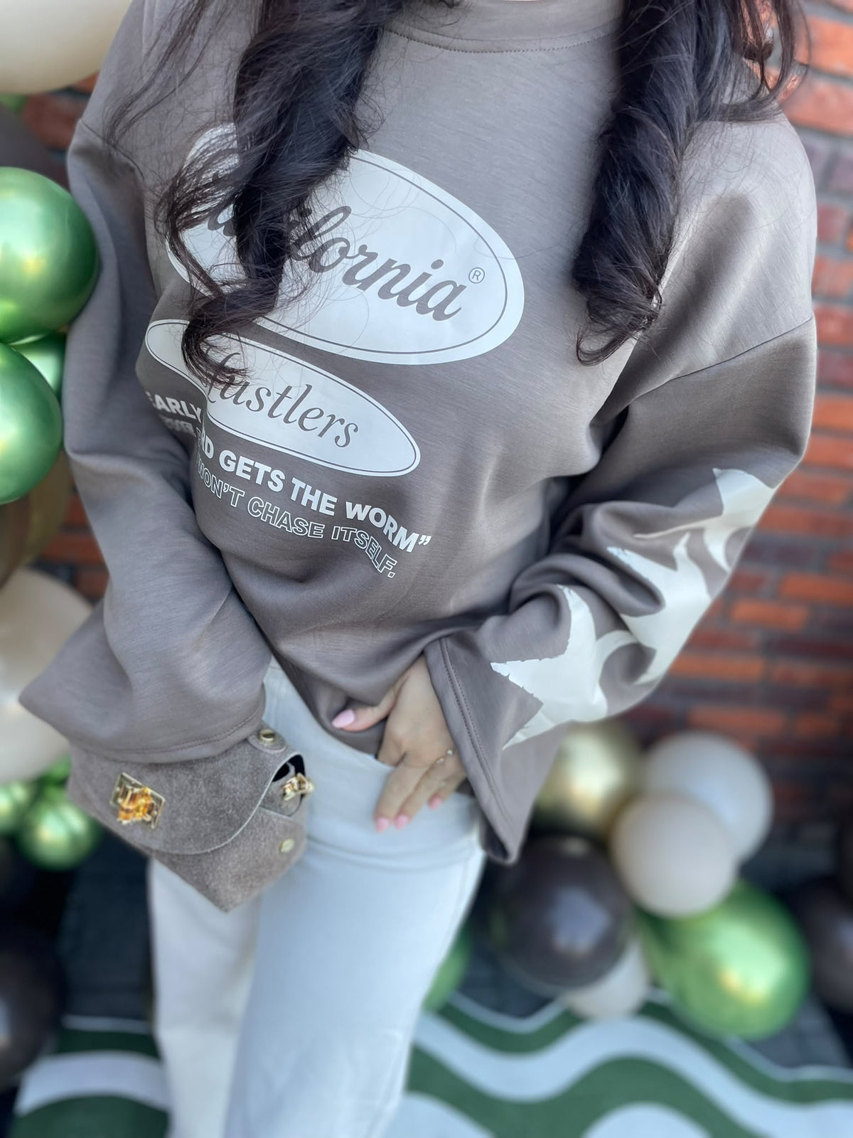 Trui California taupe