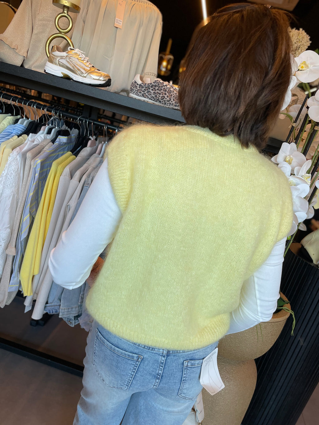 Gilet Amy geel