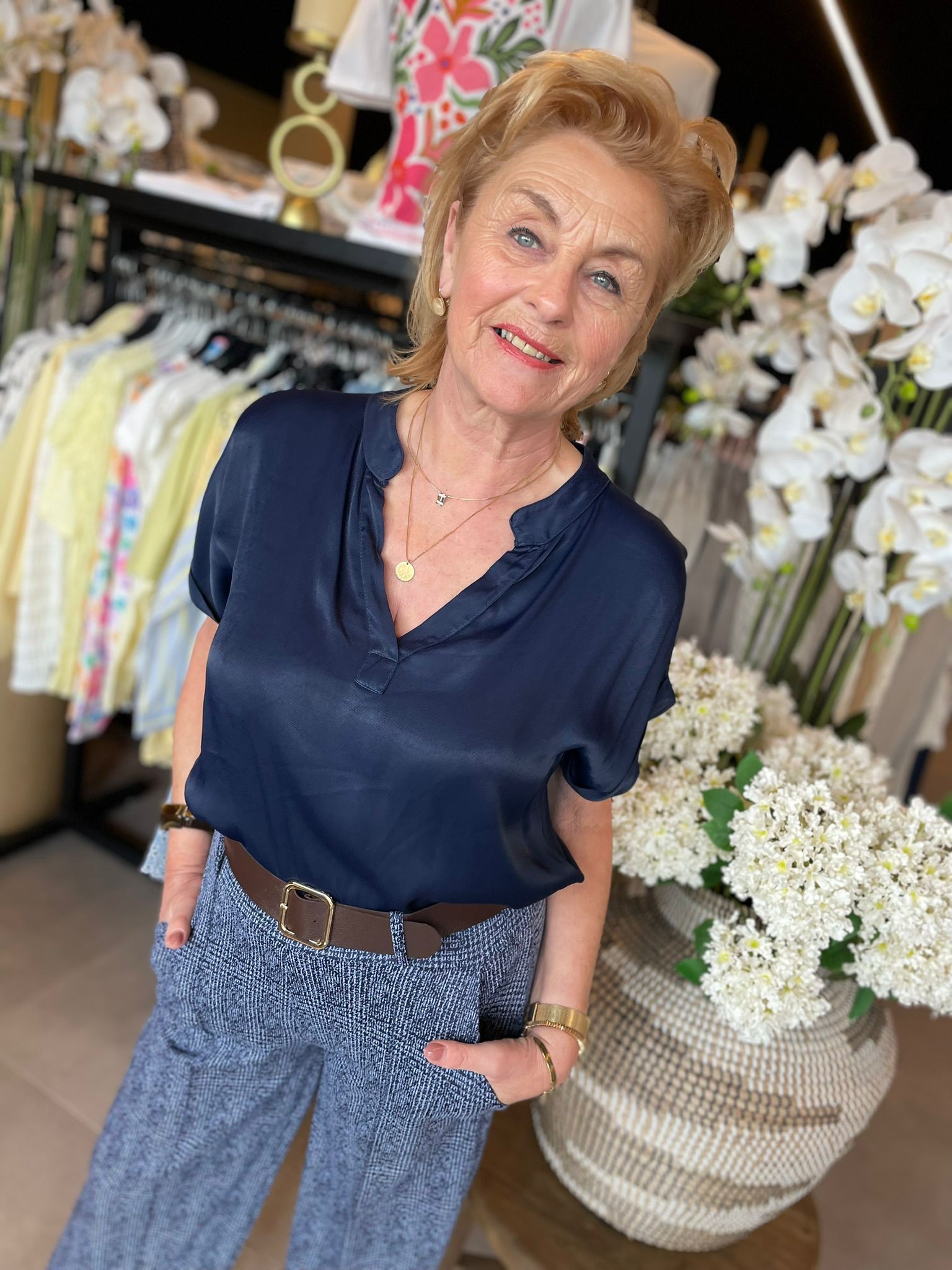 Shirt Mary donkerblauw