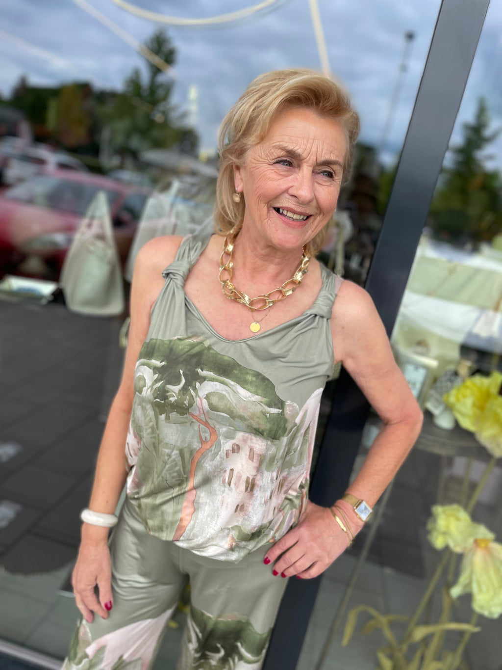 Haltertop Bonnine Groen