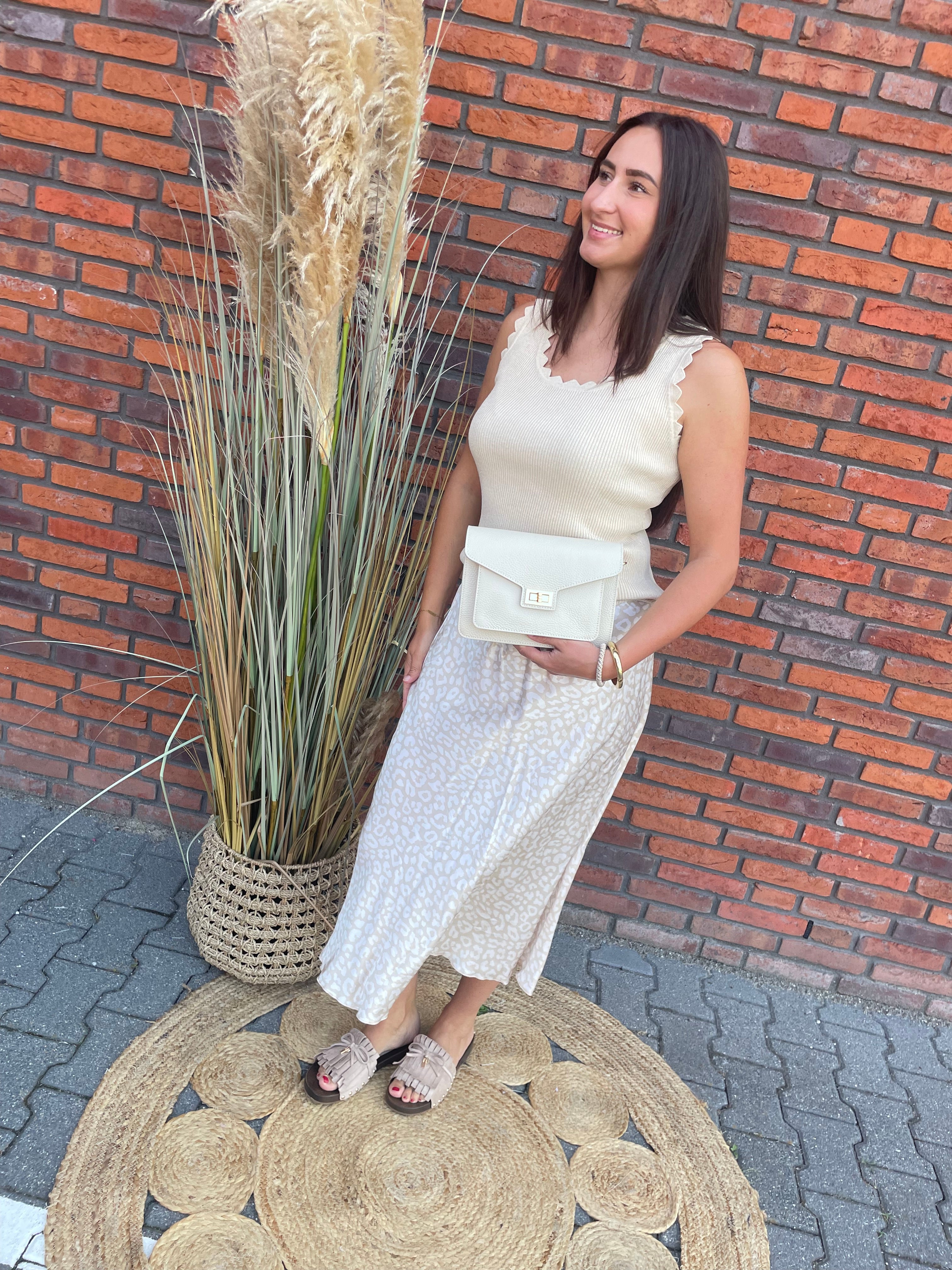 Rok Stacey beige panter