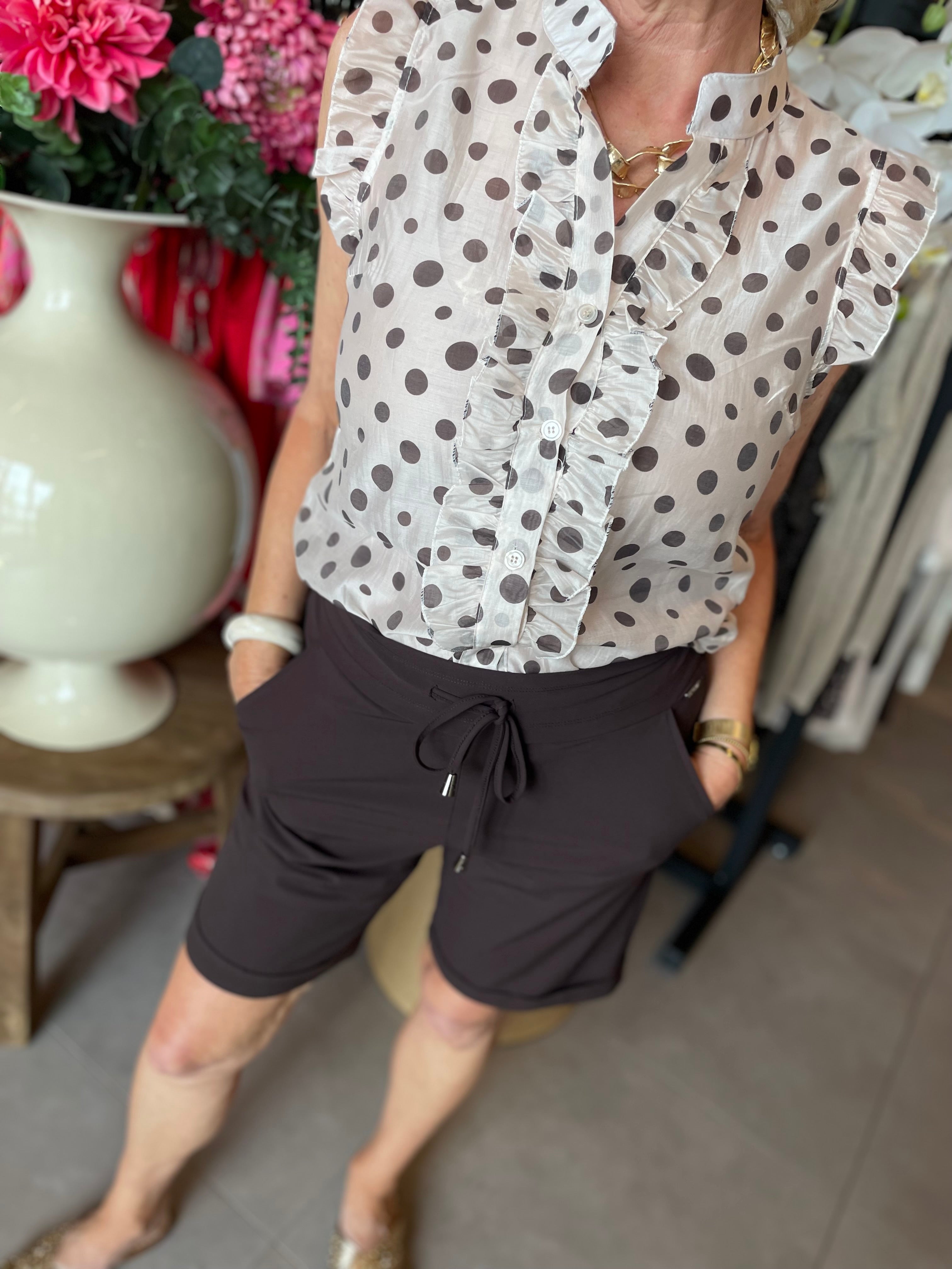 Blouse Daisy bollen wit