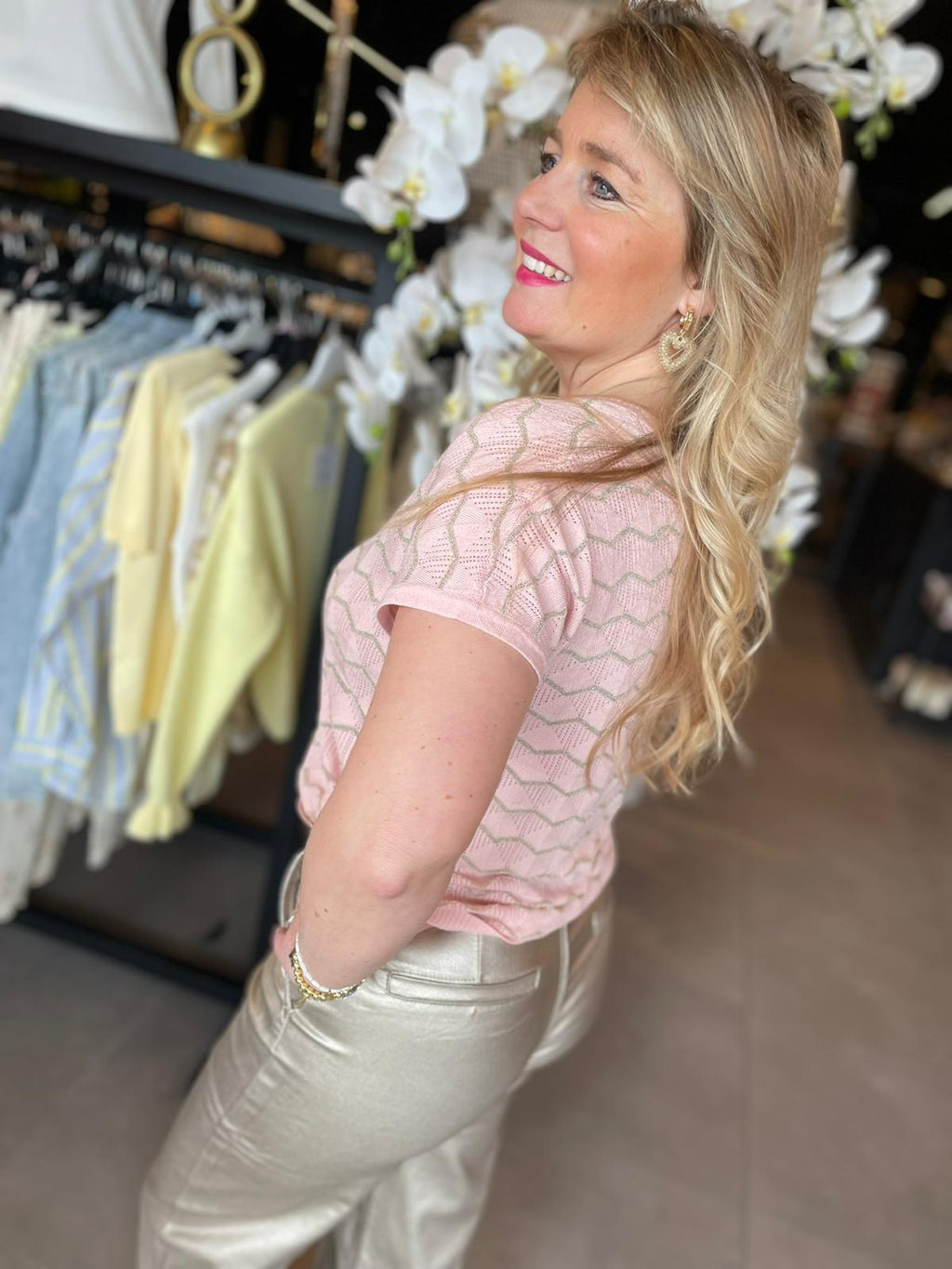 T-shirt Monica roze