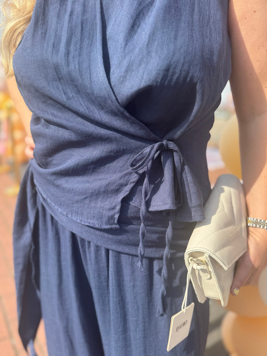 Top lisa donkerblauw