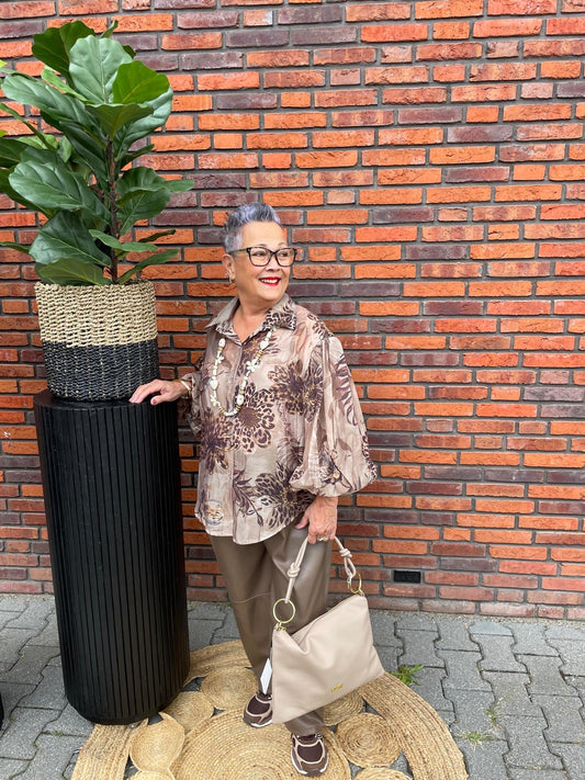 Blouse Jokie bruin