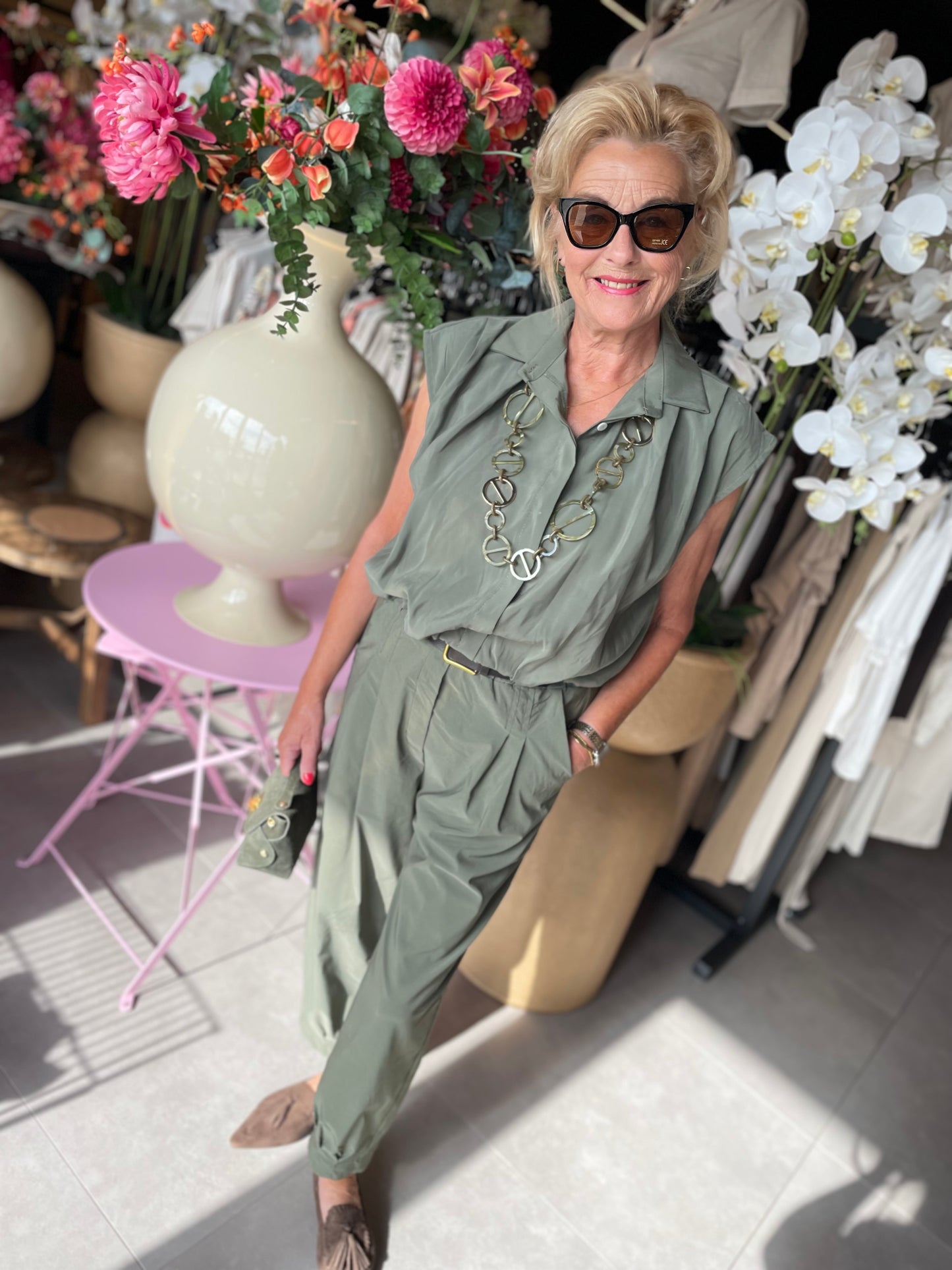 Gilet Madelon groen