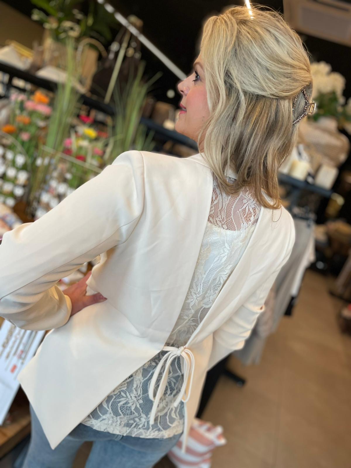 Blazer kanten achterkant