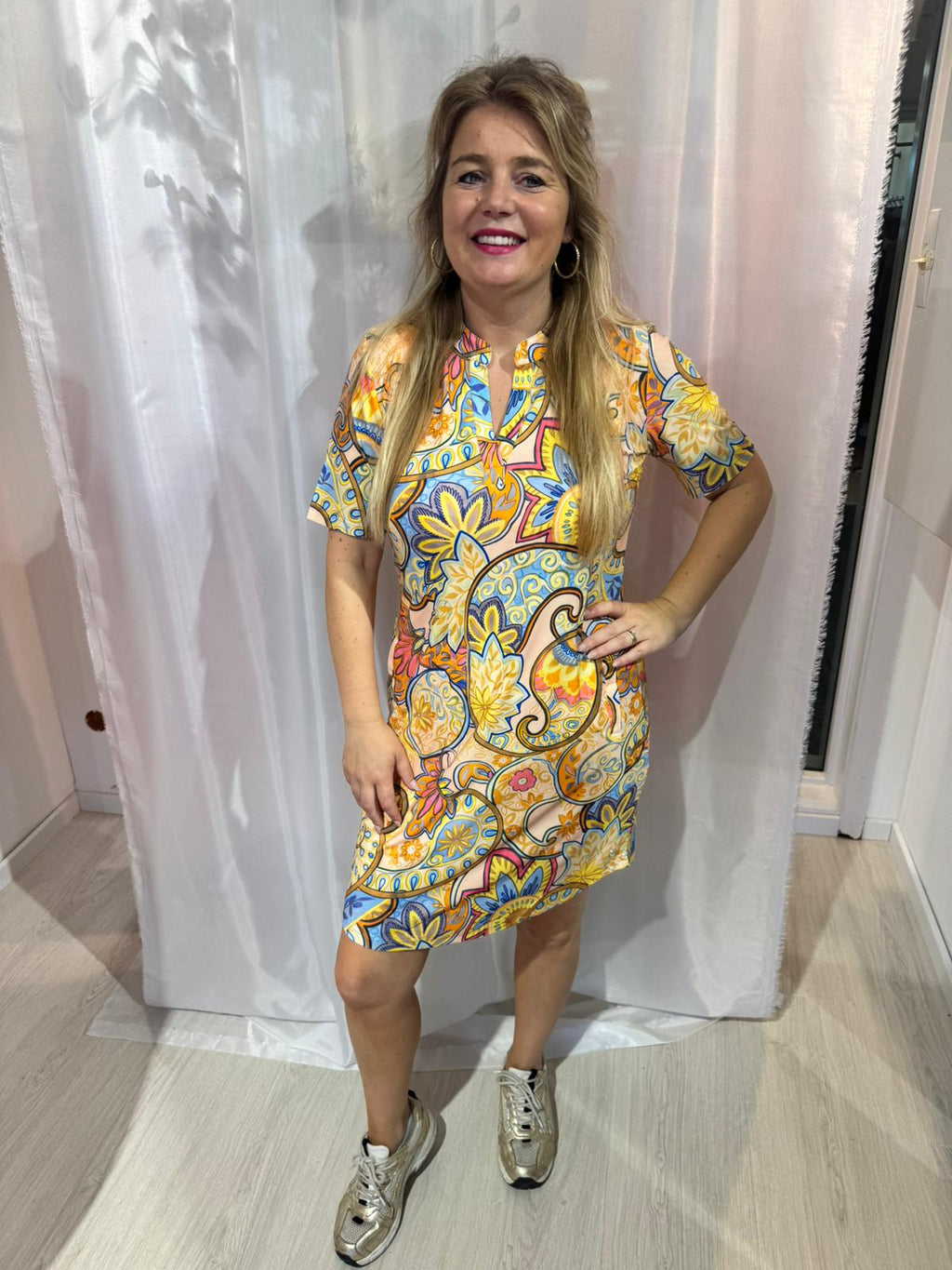 Angelle milan Jurk Brooke multicolor