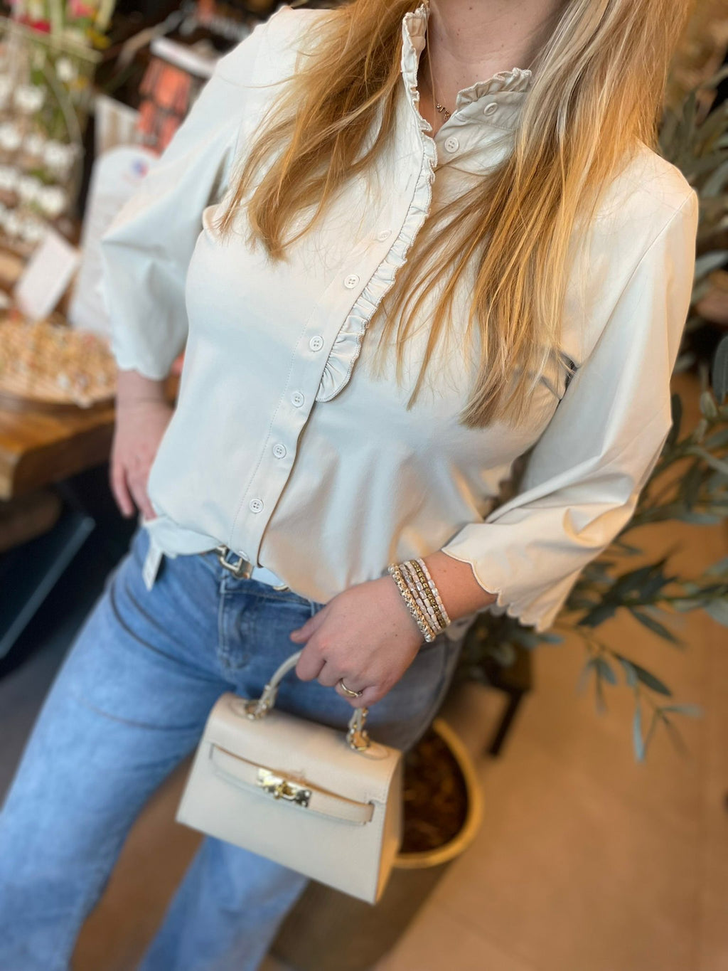 Triple Nine - Travel Blouse Chloé Beige - 5937