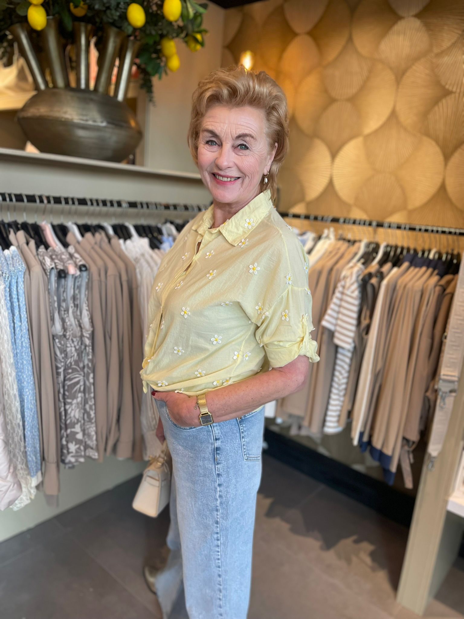 Blouse Madelief Geel