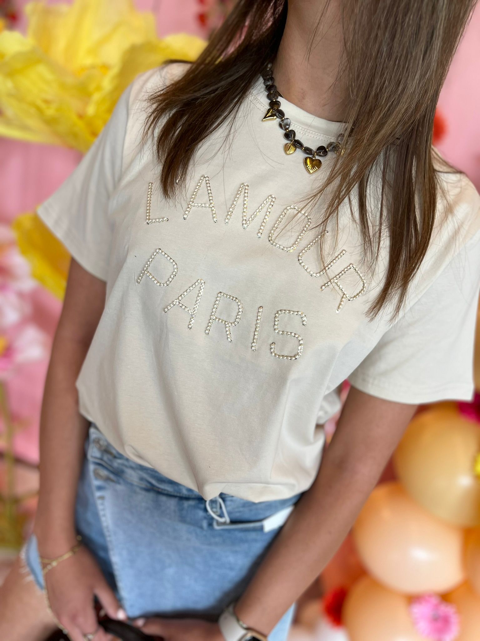 Shirt l'amour paris beige