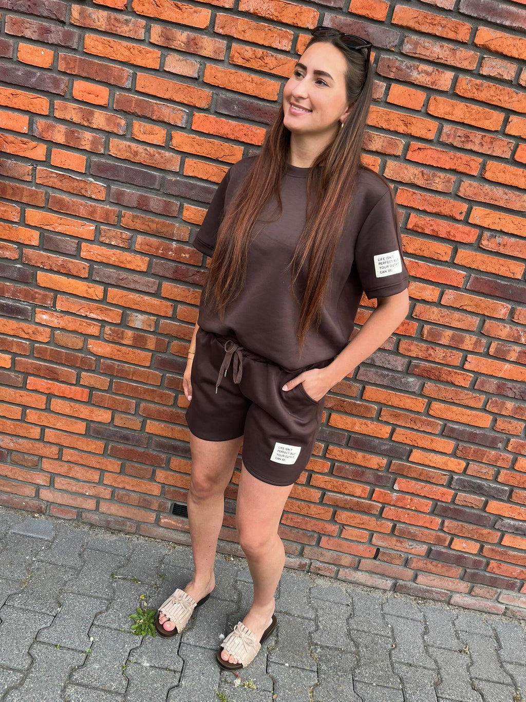 Huispak kort bruin