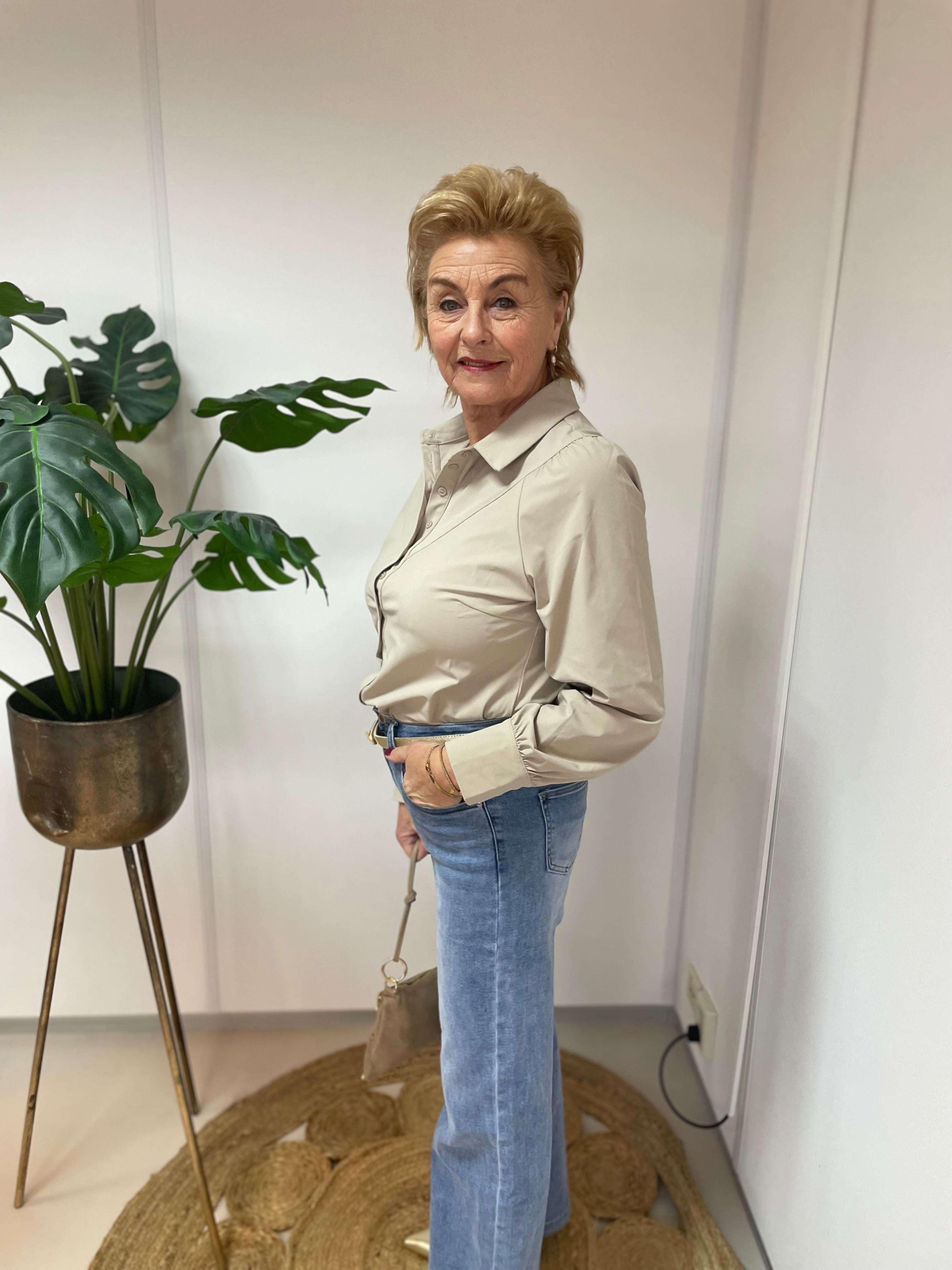 Triple Nine - Blouse beige BLS 5919