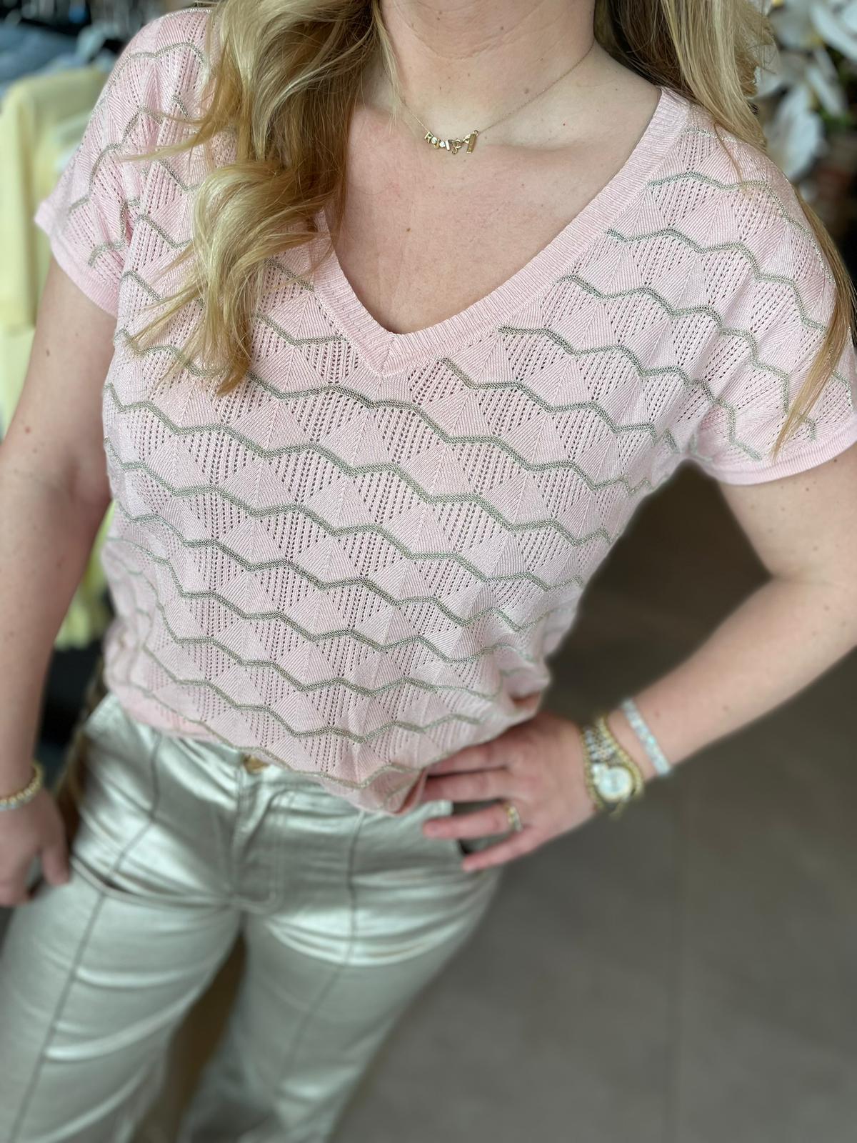 T-shirt Monica roze